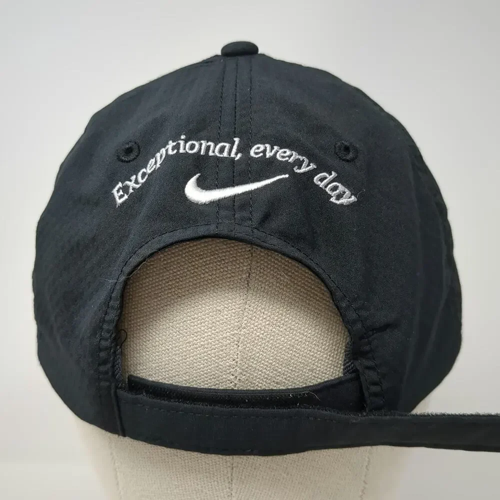 Nike Baseball Cap Black One Size Dri-Fit White Plains Hospital Adjustable Hat